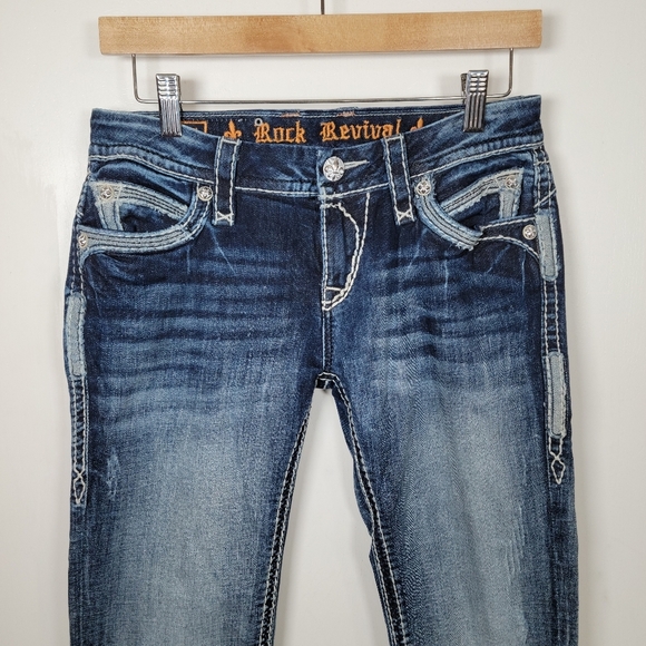 Rock Revival Johanna Bootcut Jeans Size 28 - Picture 3 of 11